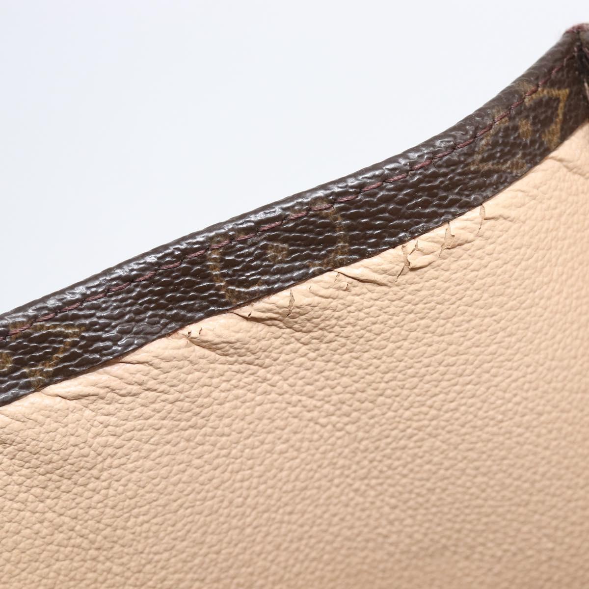 LOUIS VUITTON Monogram Sac Plat Hand Bag M51140 LV Auth BA16574