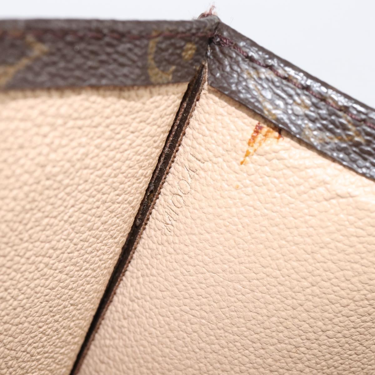 LOUIS VUITTON Monogram Sac Plat Hand Bag M51140 LV Auth BA16574