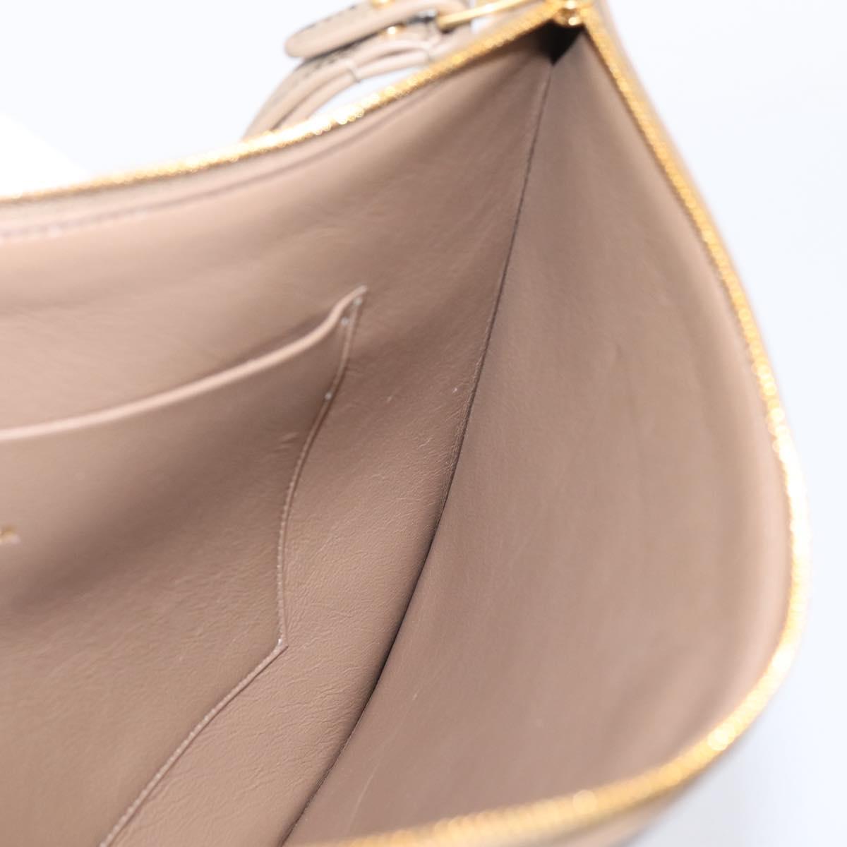 Balenciaga BB Monogram Clutch Bag PVC Leather Beige Gold 702627 Auth BA16586A