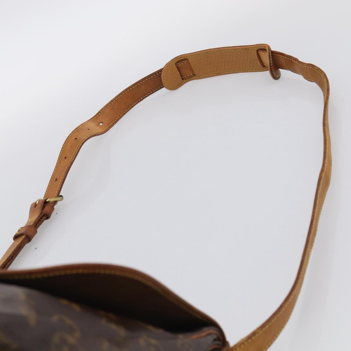LOUIS VUITTON Monogram Saumur 35 Shoulder Bag M42254 LV Auth BA16591
