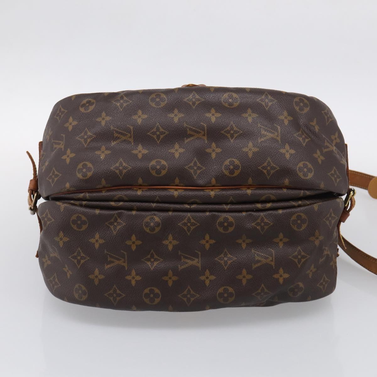 LOUIS VUITTON Monogram Saumur 35 Shoulder Bag M42254 LV Auth BA16591