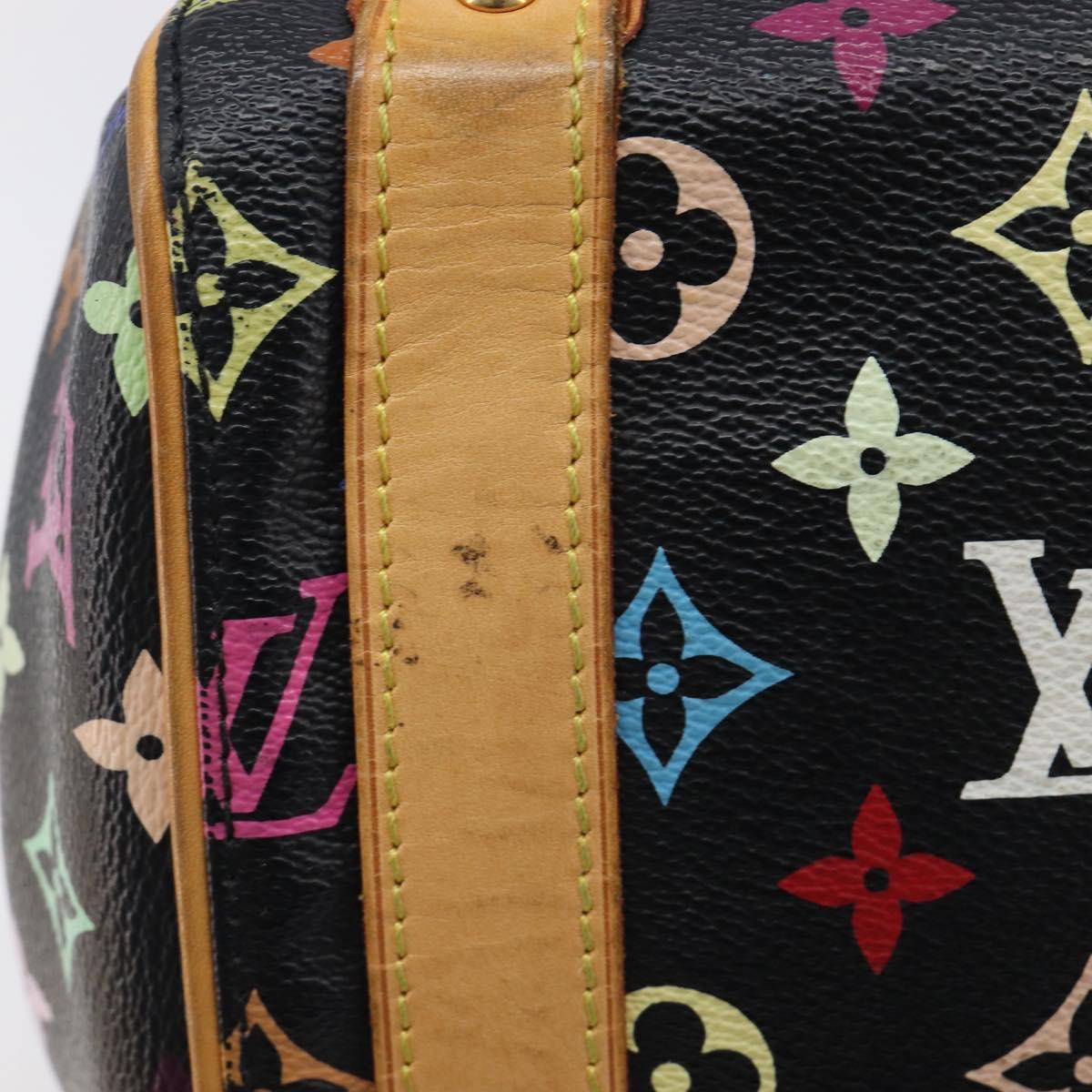 LOUIS VUITTON Monogram Multicolor Priscilla Hand Bag Black M40097 Auth BA16592A