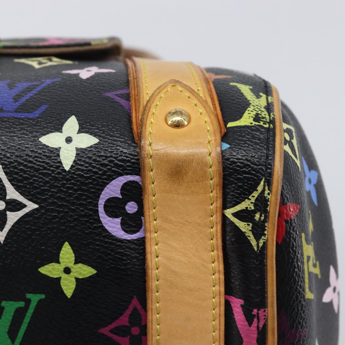 LOUIS VUITTON Monogram Multicolor Priscilla Hand Bag Black M40097 Auth BA16592A