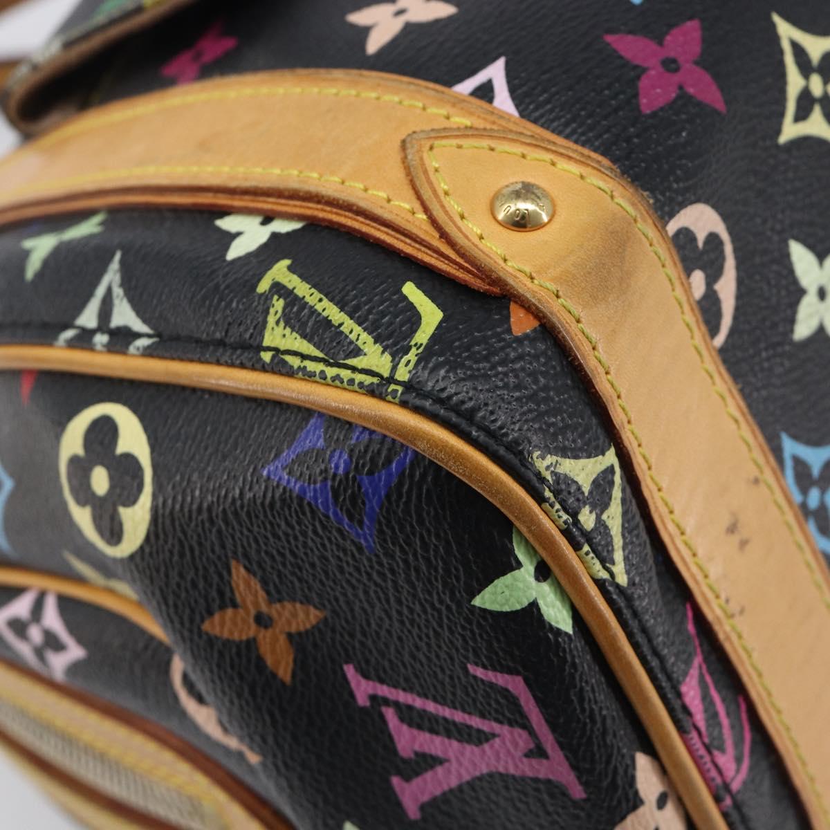 LOUIS VUITTON Monogram Multicolor Priscilla Hand Bag Black M40097 Auth BA16592A