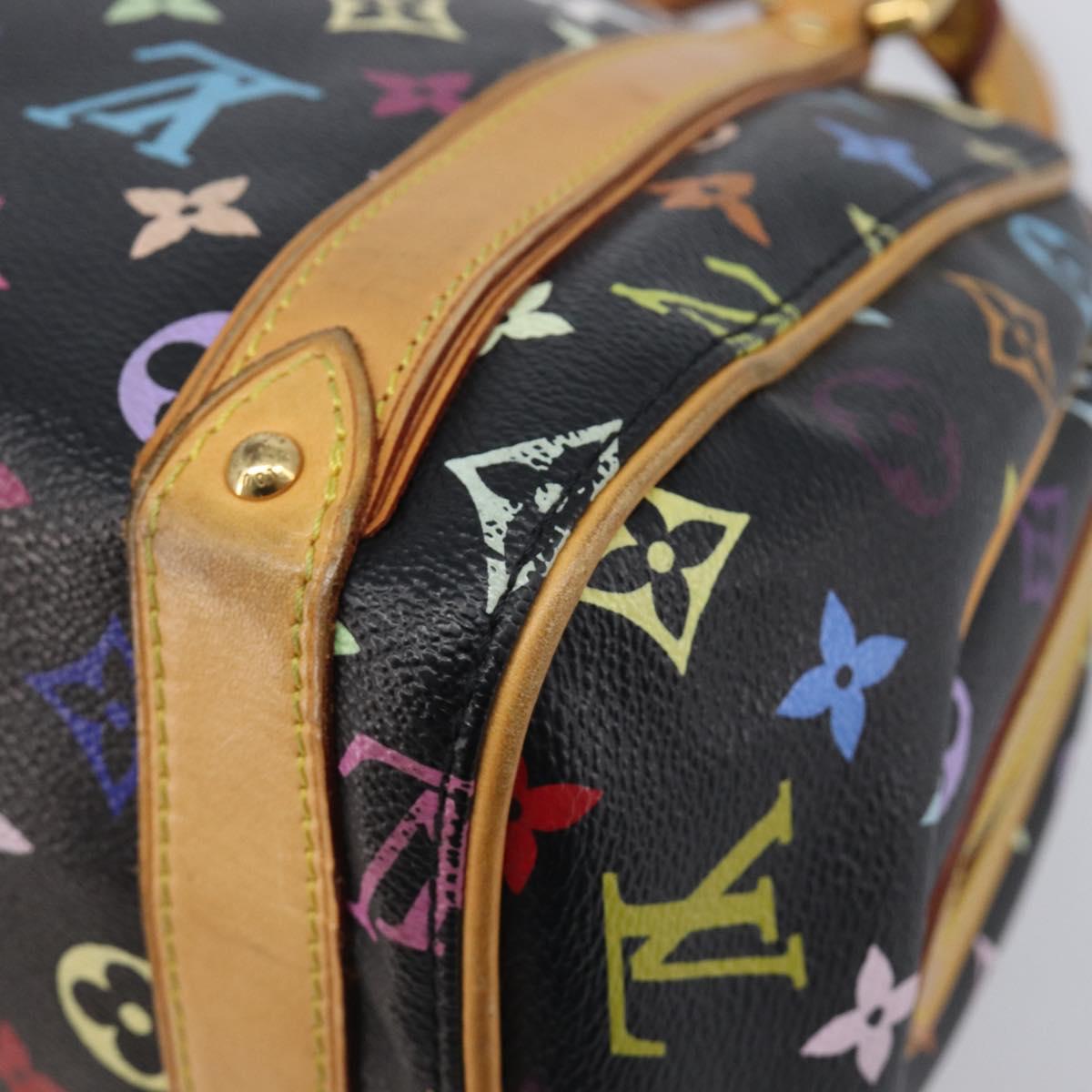 LOUIS VUITTON Monogram Multicolor Priscilla Hand Bag Black M40097 Auth BA16592A