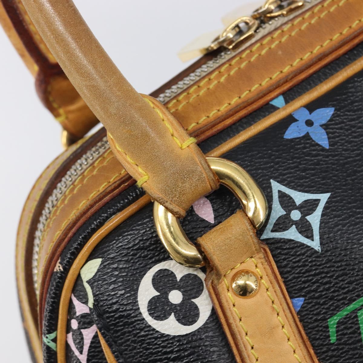 LOUIS VUITTON Monogram Multicolor Priscilla Hand Bag Black M40097 Auth BA16592A