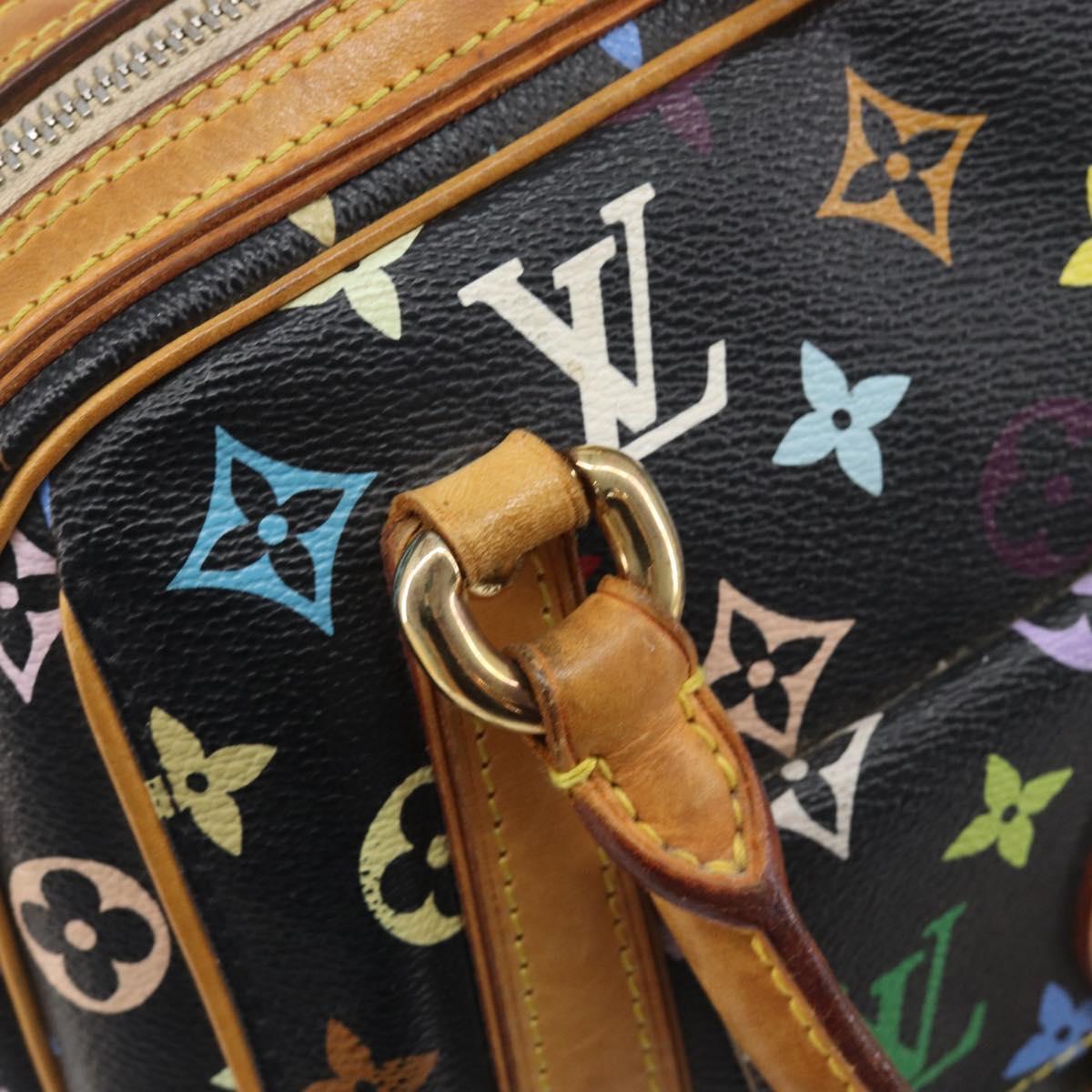 LOUIS VUITTON Monogram Multicolor Priscilla Hand Bag Black M40097 Auth BA16592A