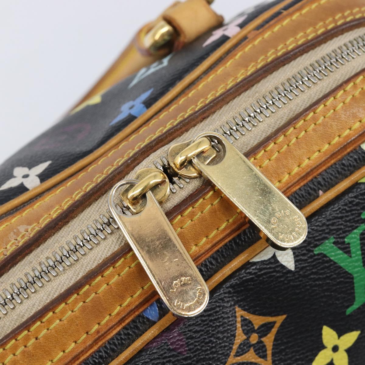 LOUIS VUITTON Monogram Multicolor Priscilla Hand Bag Black M40097 Auth BA16592A