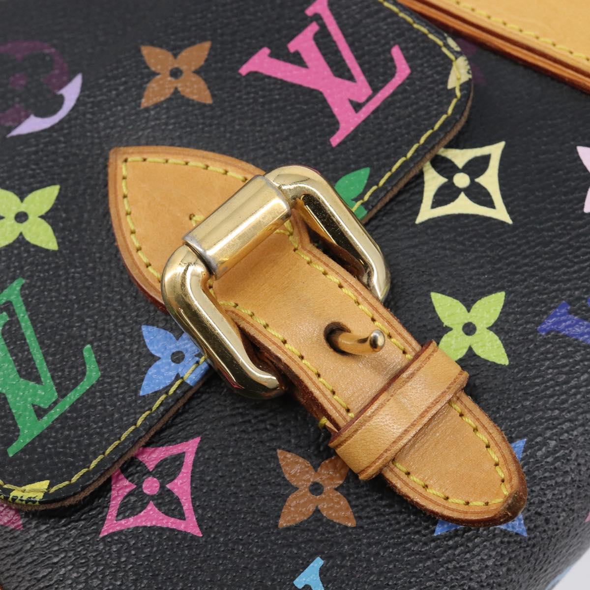 LOUIS VUITTON Monogram Multicolor Priscilla Hand Bag Black M40097 Auth BA16592A