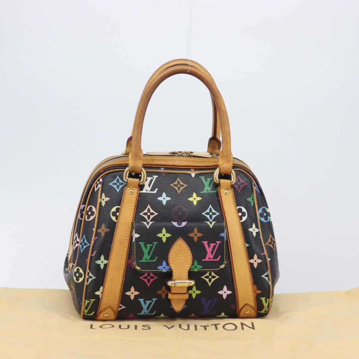 LOUIS VUITTON Monogram Multicolor Priscilla Hand Bag Black M40097 Auth BA16592A
