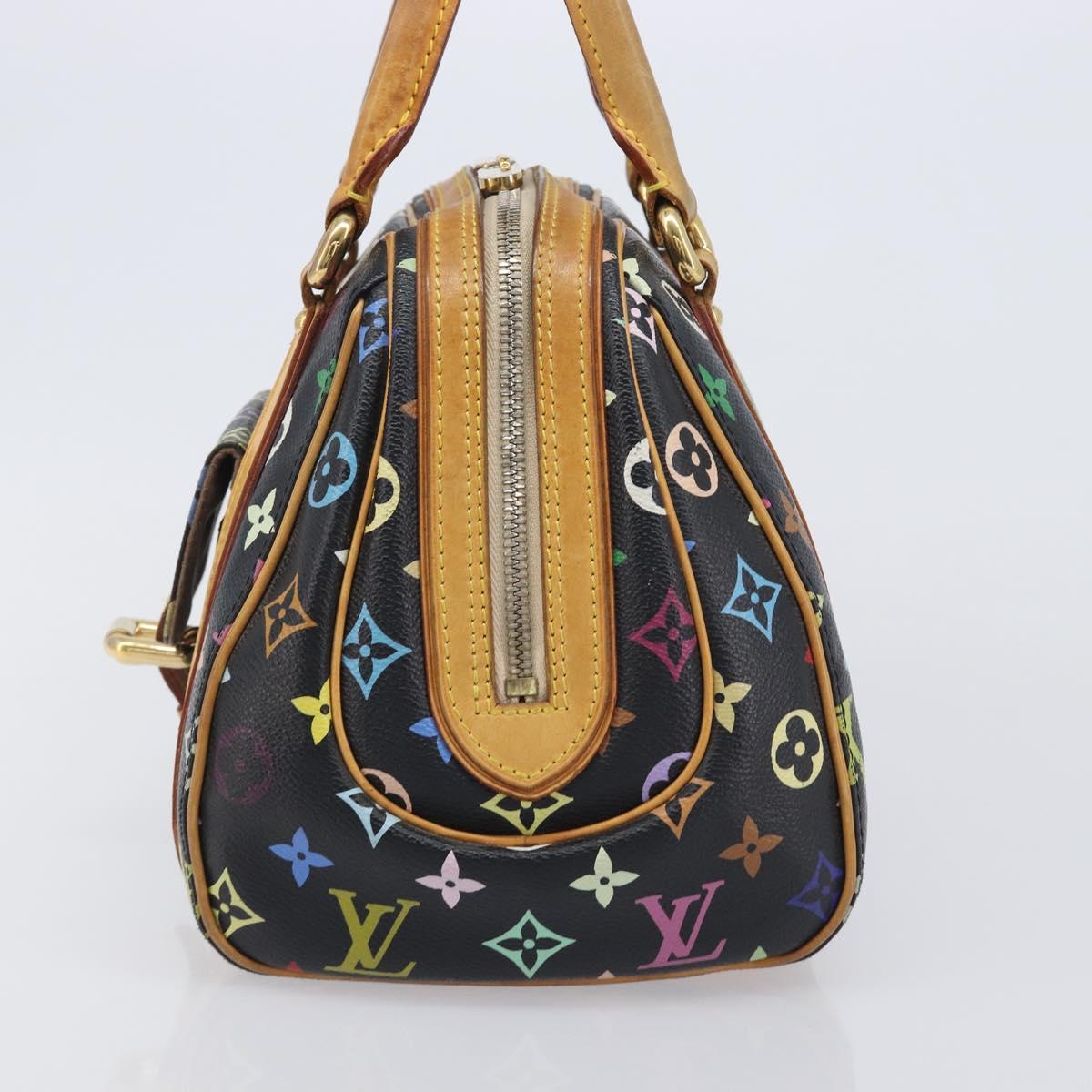 LOUIS VUITTON Monogram Multicolor Priscilla Hand Bag Black M40097 Auth BA16592A