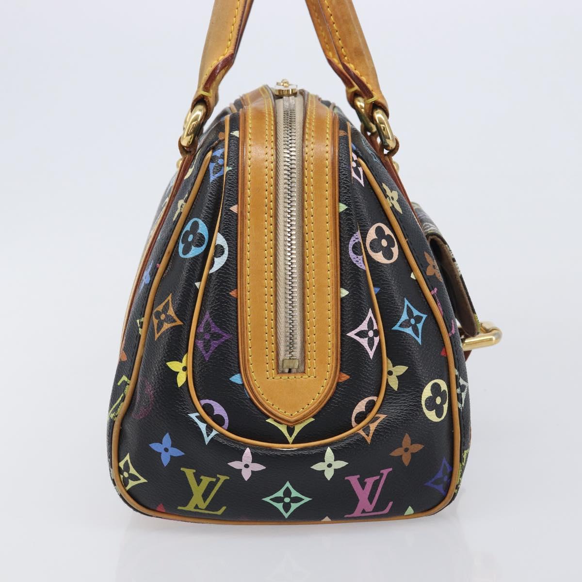 LOUIS VUITTON Monogram Multicolor Priscilla Hand Bag Black M40097 Auth BA16592A