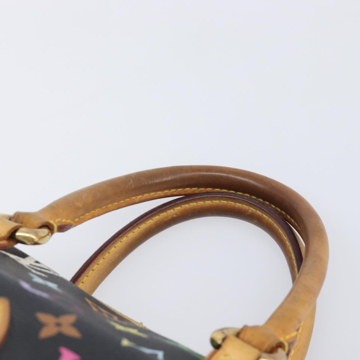 LOUIS VUITTON Monogram Multicolor Priscilla Hand Bag Black M40097 Auth BA16592A