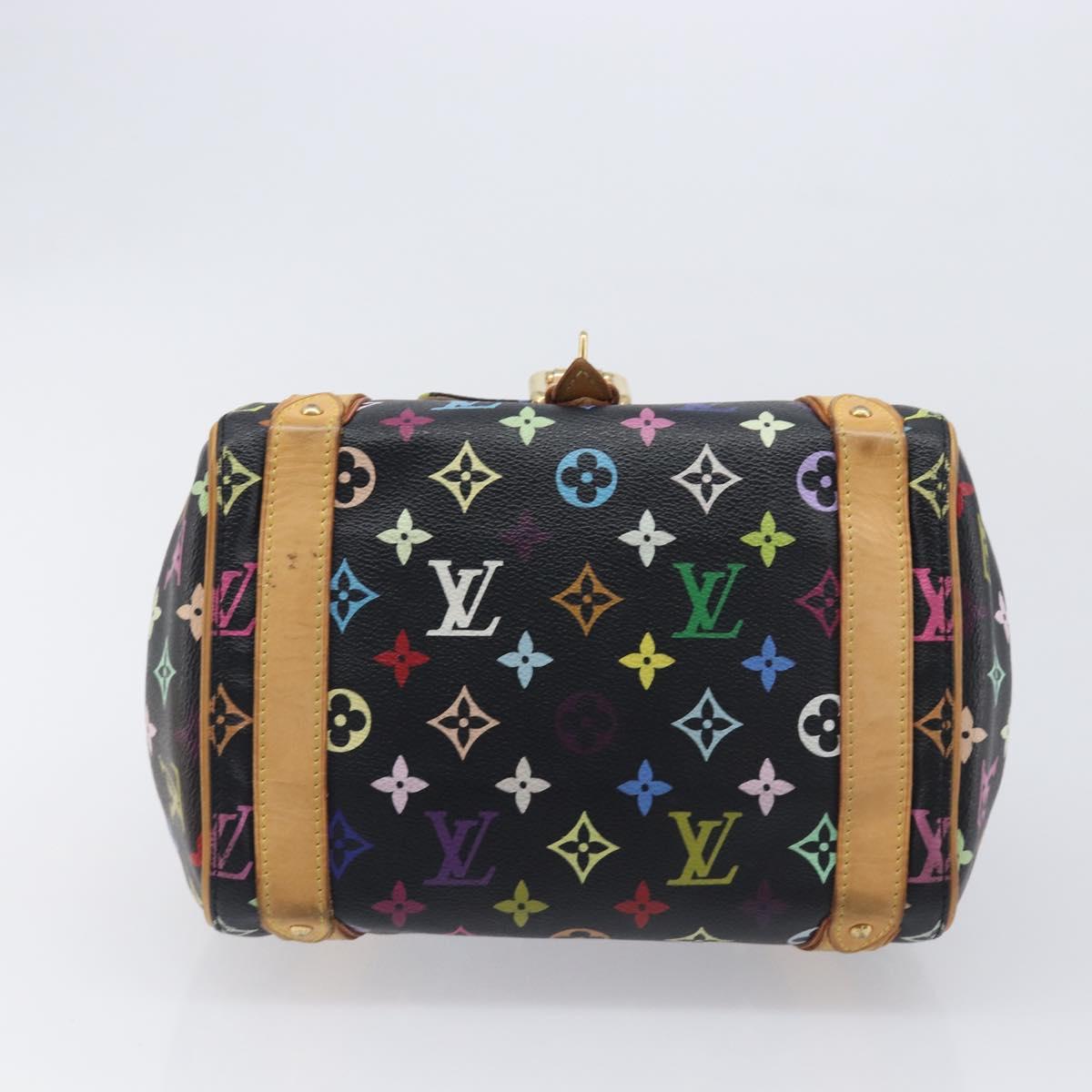LOUIS VUITTON Monogram Multicolor Priscilla Hand Bag Black M40097 Auth BA16592A