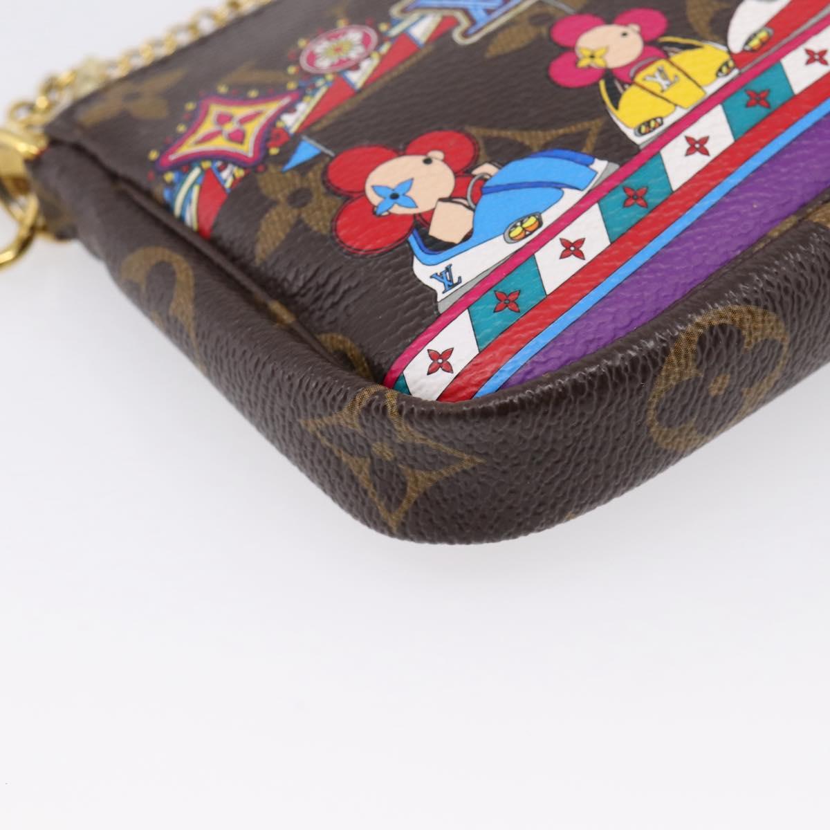 LOUIS VUITTON Monogram Vivienne Mini Pochette Accessoires M69976 Auth BA16597SAM