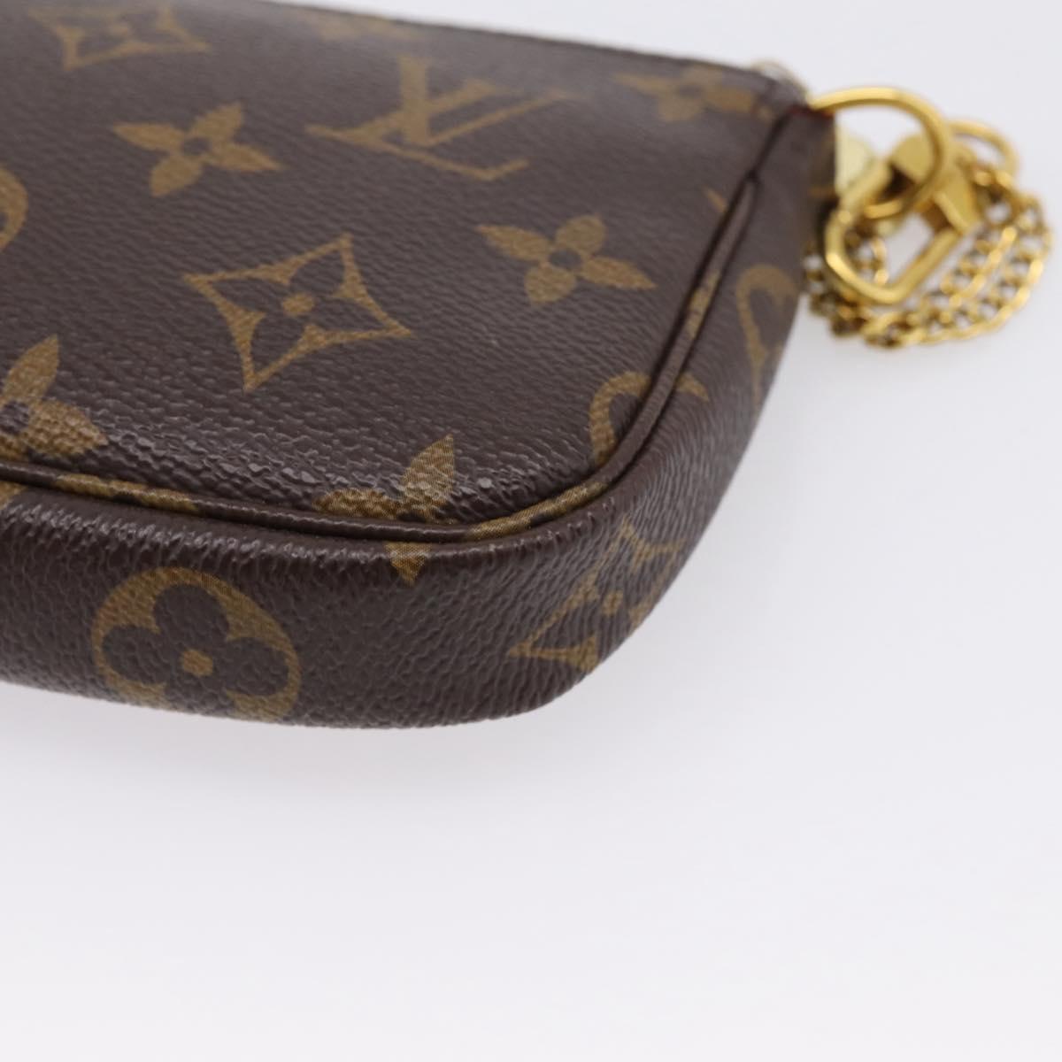 LOUIS VUITTON Monogram Vivienne Mini Pochette Accessoires M69976 Auth BA16597SAM