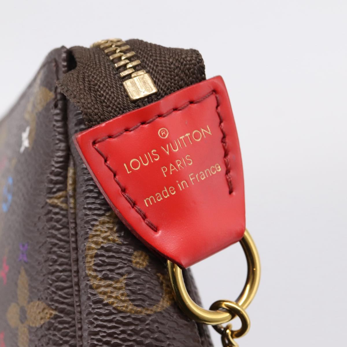 LOUIS VUITTON Monogram Vivienne Mini Pochette Accessoires M69976 Auth BA16597SAM