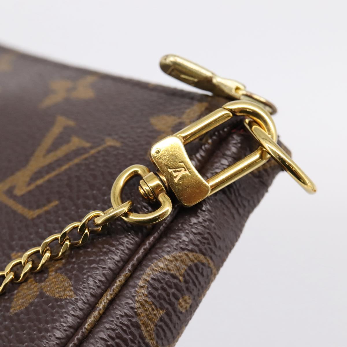 LOUIS VUITTON Monogram Vivienne Mini Pochette Accessoires M69976 Auth BA16597SAM
