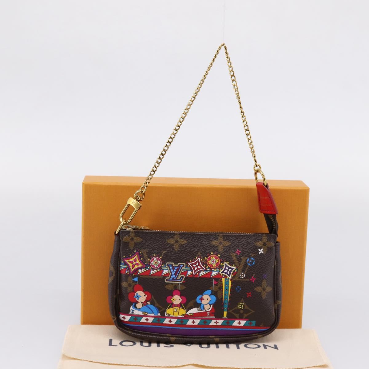 LOUIS VUITTON Monogram Vivienne Mini Pochette Accessoires M69976 Auth BA16597SAM