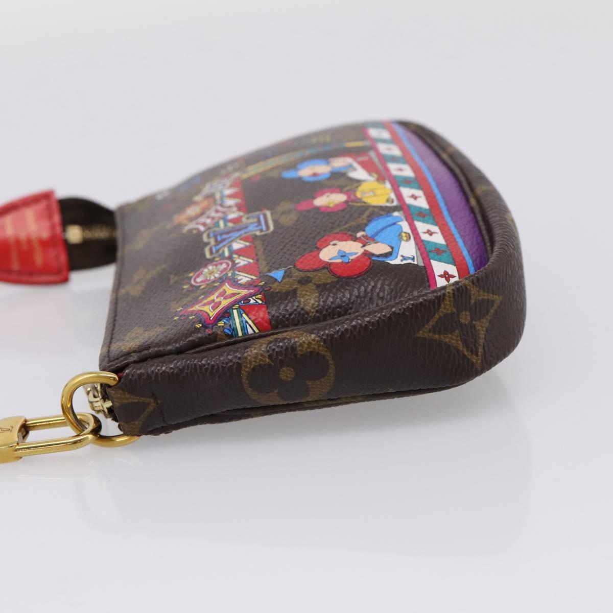 LOUIS VUITTON Monogram Vivienne Mini Pochette Accessoires M69976 Auth BA16597SAM