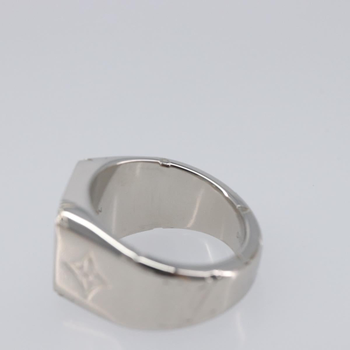 LOUIS VUITTON Signet Ring Ag925 Silver M62488 LV Auth BA16615M