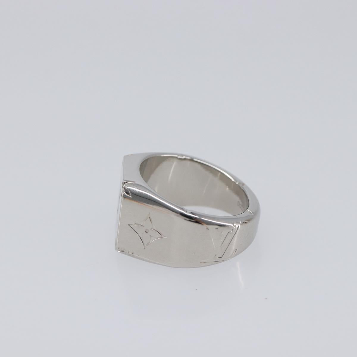 LOUIS VUITTON Signet Ring Ag925 Silver M62488 LV Auth BA16615M