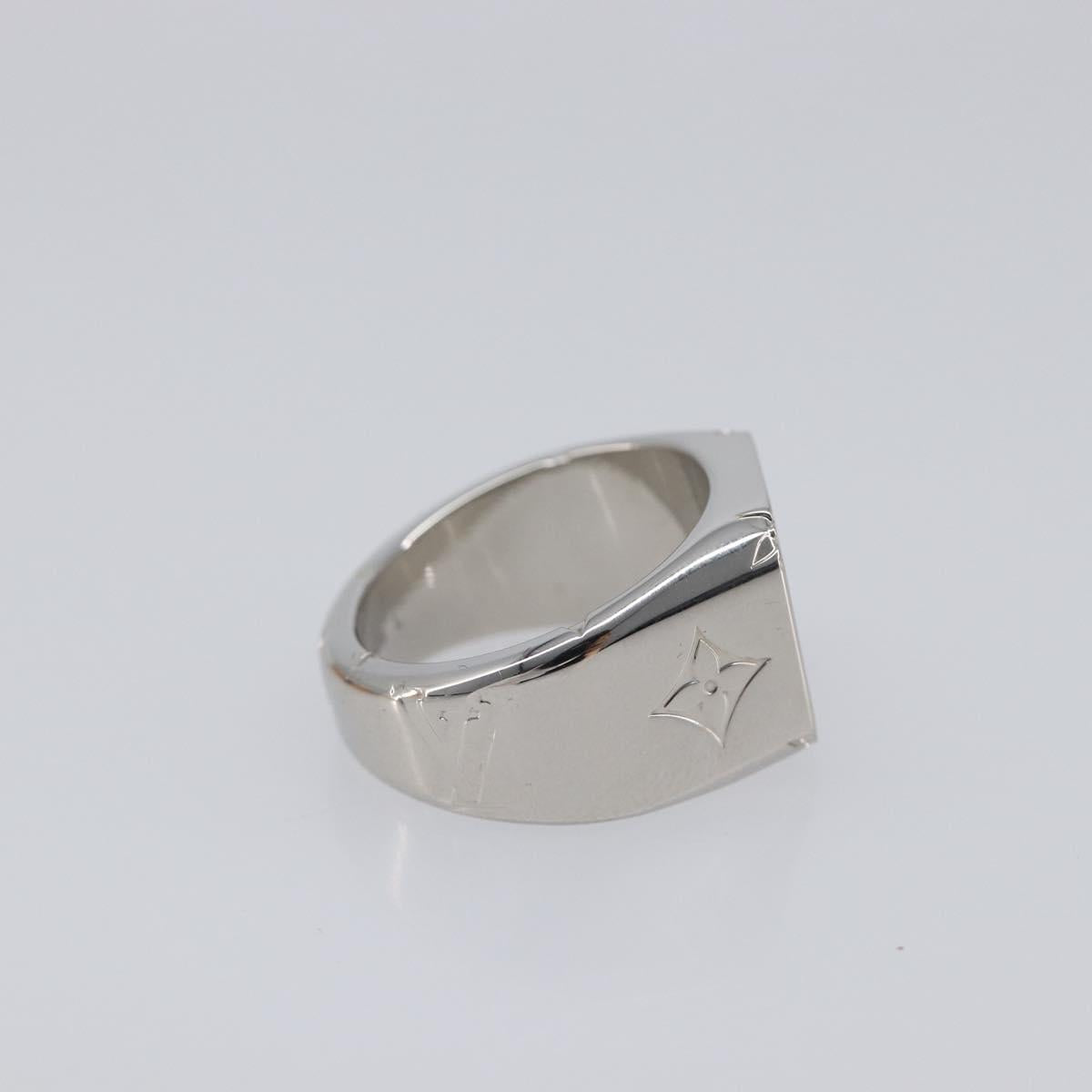 LOUIS VUITTON Signet Ring Ag925 Silver M62488 LV Auth BA16615M