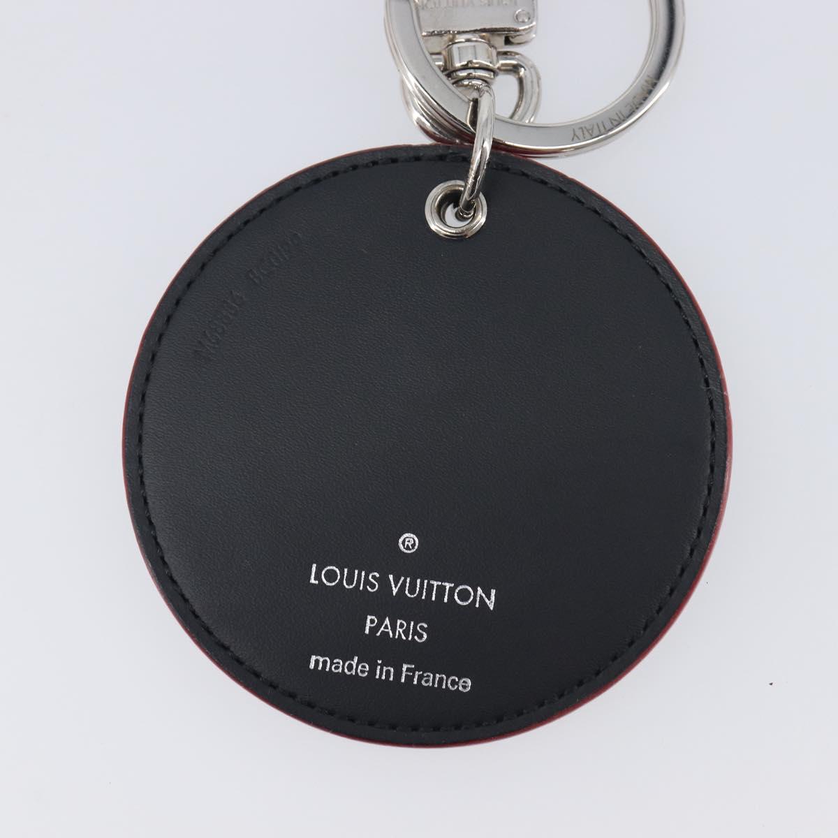 LOUIS VUITTON Damier Graphite Porte Cles Round Illustre M68836 Auth BA16616