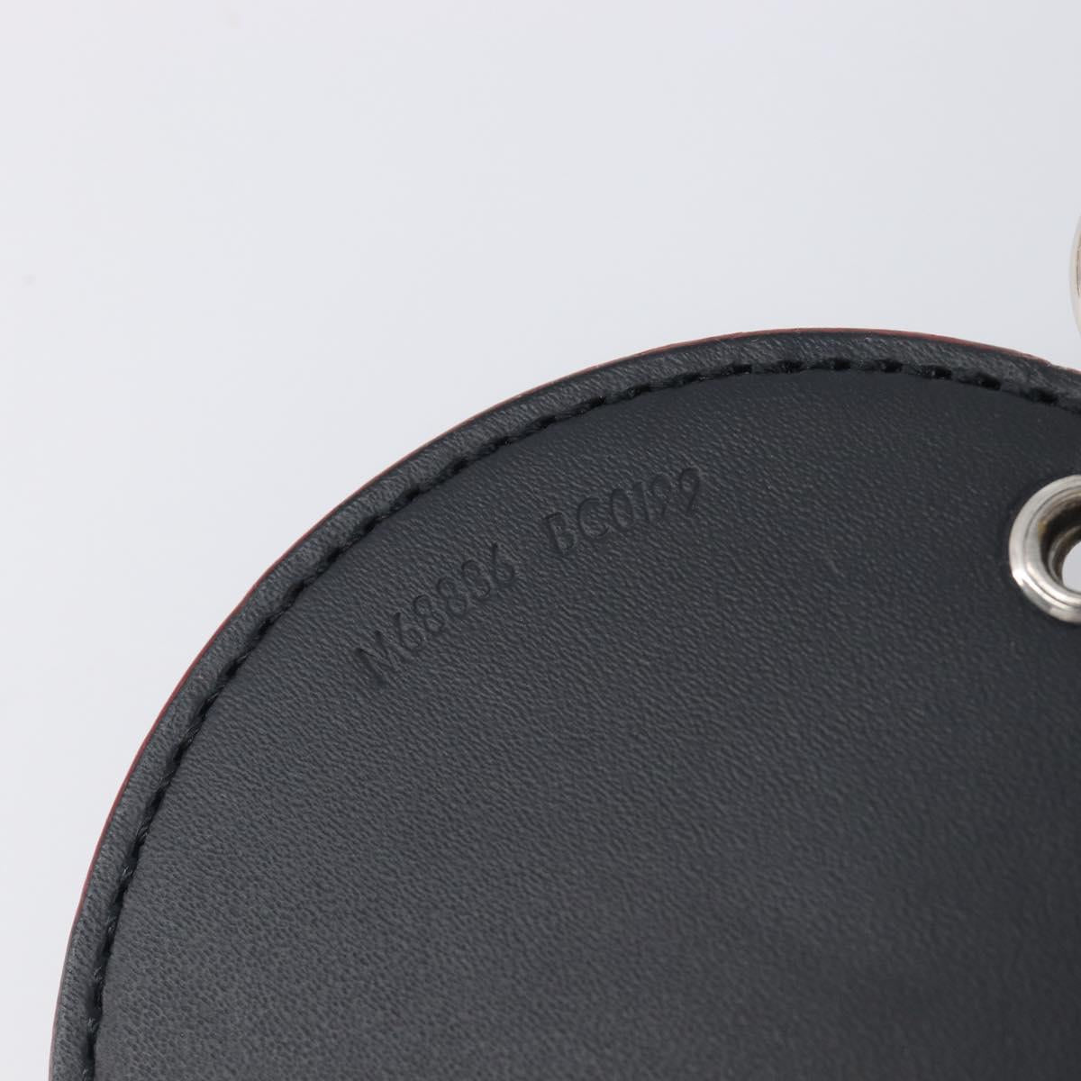 LOUIS VUITTON Damier Graphite Porte Cles Round Illustre M68836 Auth BA16616