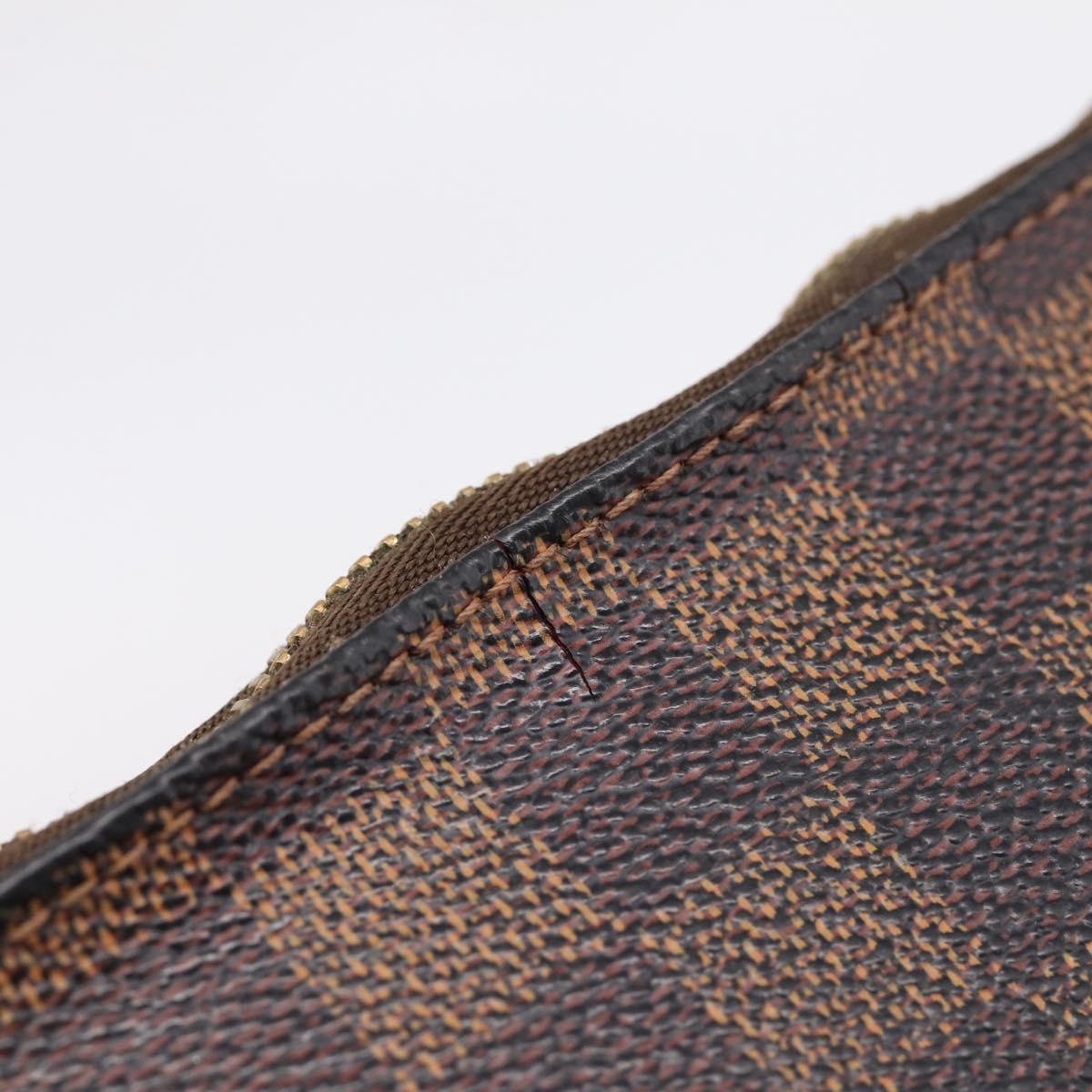 LOUIS VUITTON Damier Ebene Eva Shoulder Bag N55213 LV Auth BA16631