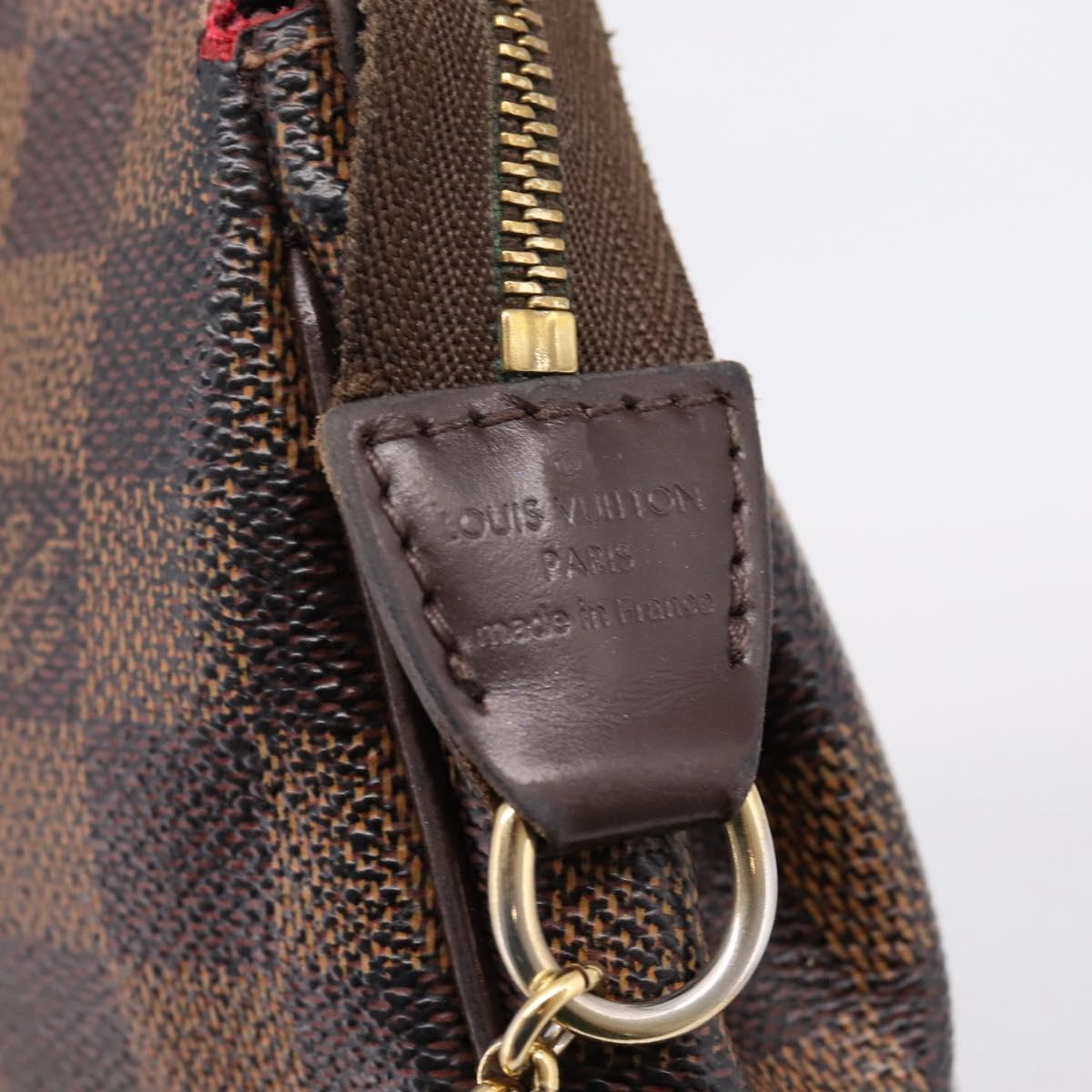 LOUIS VUITTON Damier Ebene Eva Shoulder Bag N55213 LV Auth BA16631