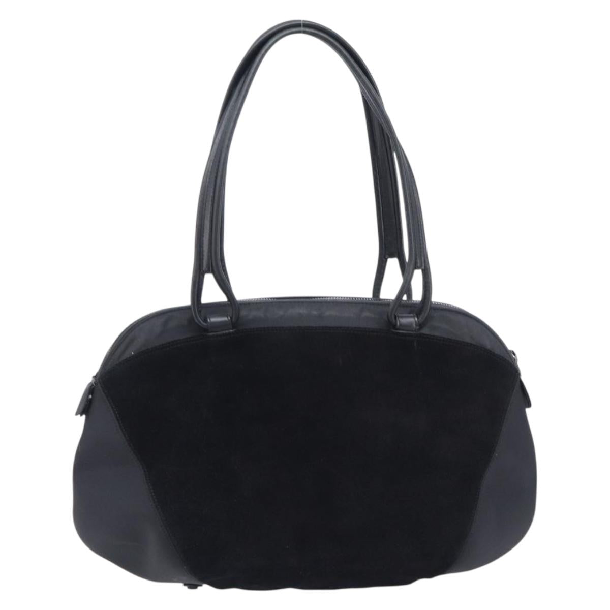 Salvatore Ferragamo Tote Bag Suede Black Auth BA16638