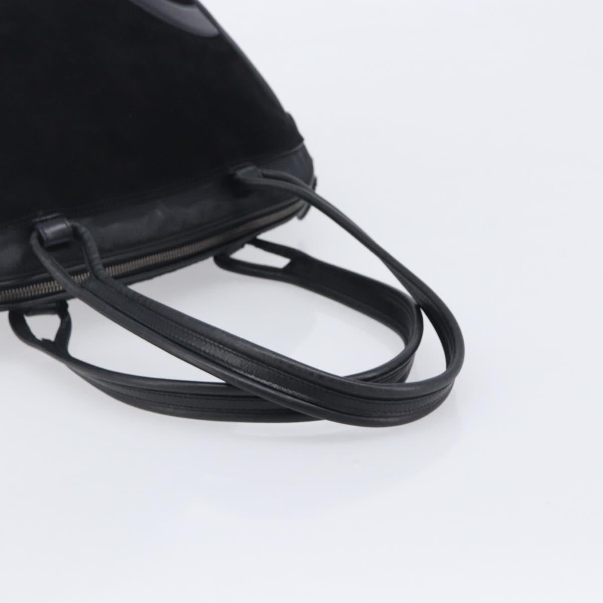 Salvatore Ferragamo Tote Bag Suede Black Auth BA16638