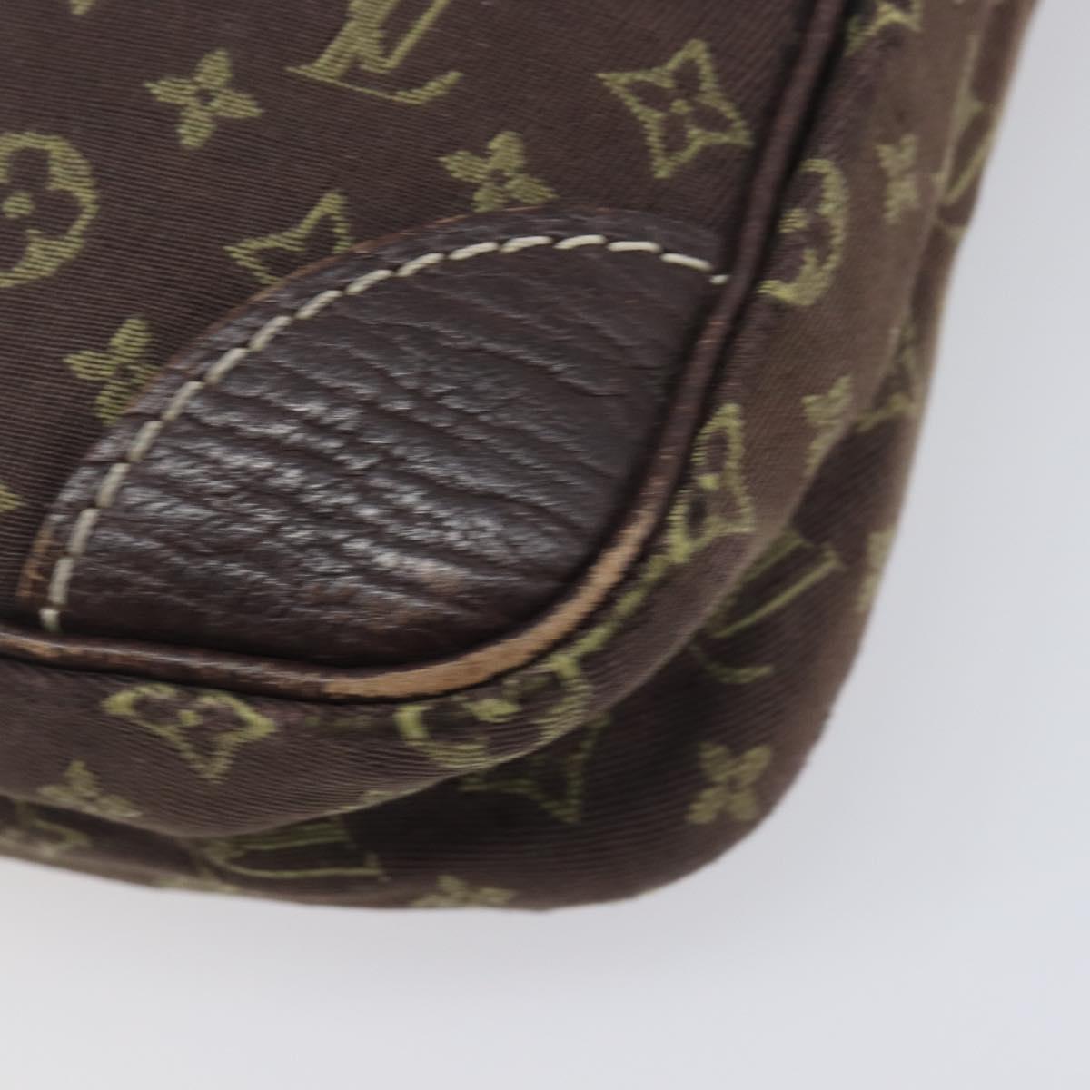 LOUIS VUITTON Monogram Mini Lin Danube Shoulder Bag Ebene M95228 LV Auth BA16659