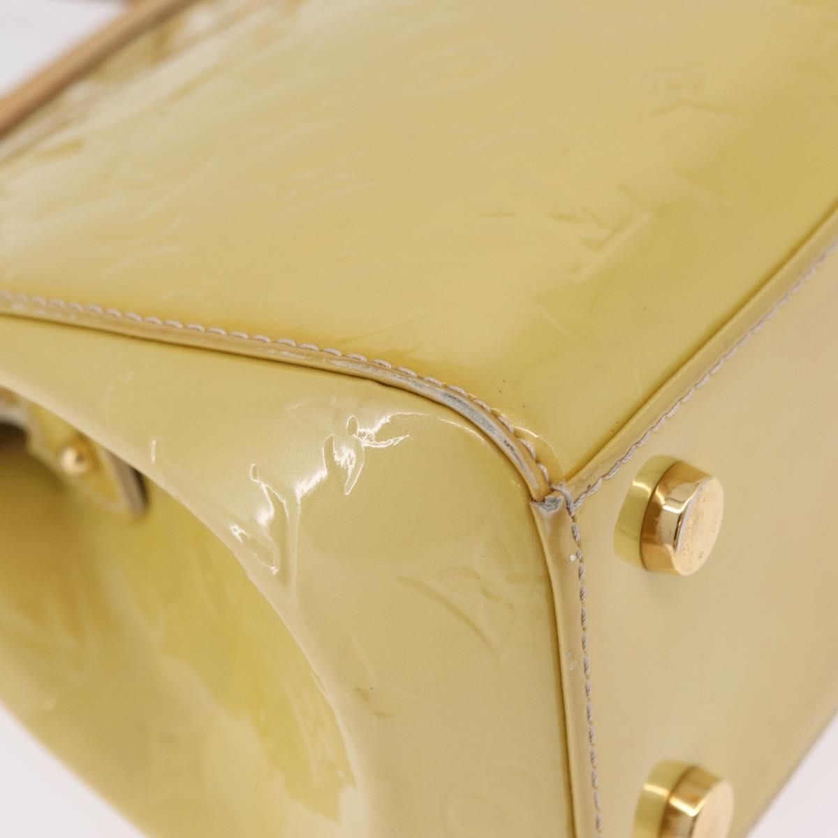 LOUIS VUITTON Monogram Vernis Blair MM Hand Bag Beige M90180 LV Auth BA16660