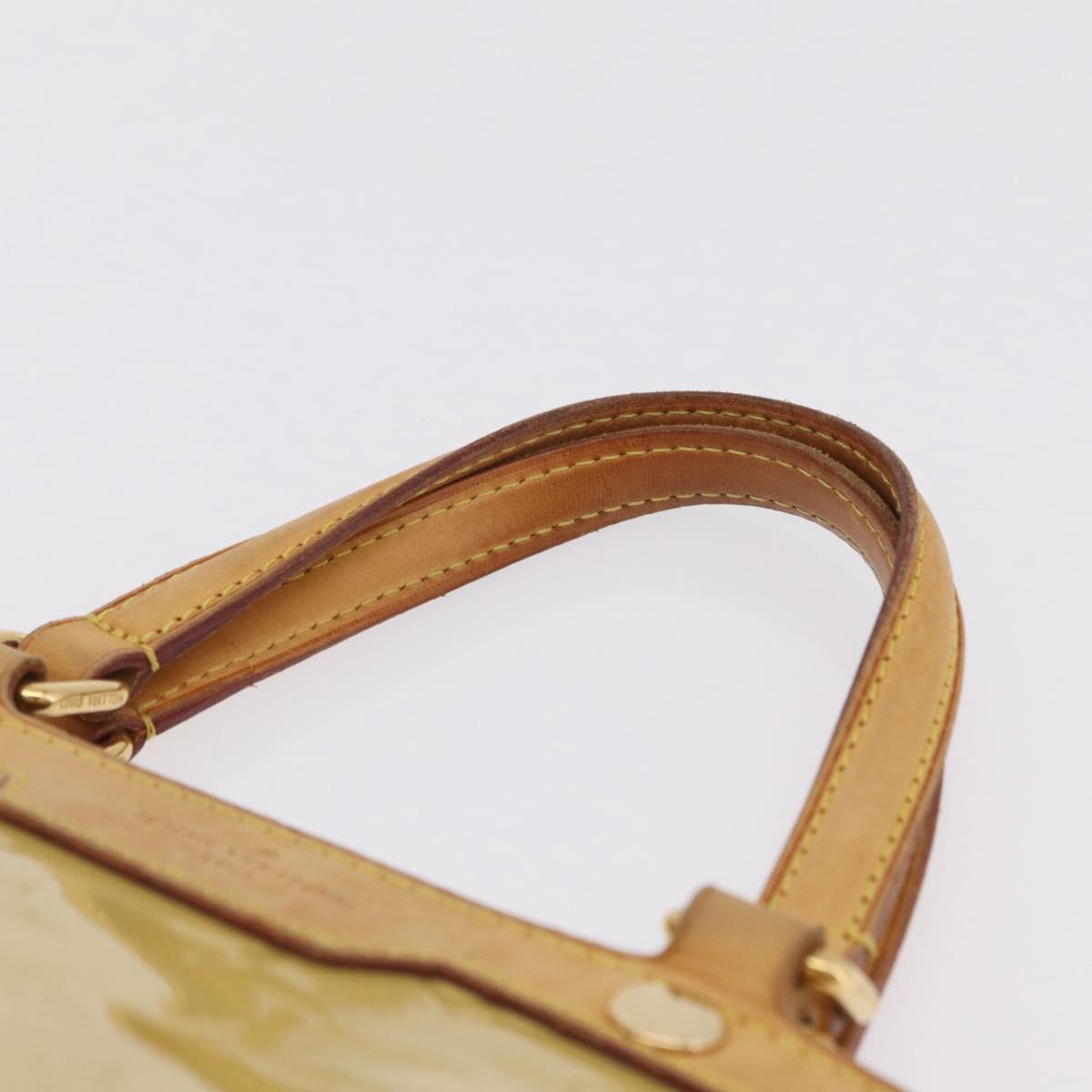 LOUIS VUITTON Monogram Vernis Blair MM Hand Bag Beige M90180 LV Auth BA16660