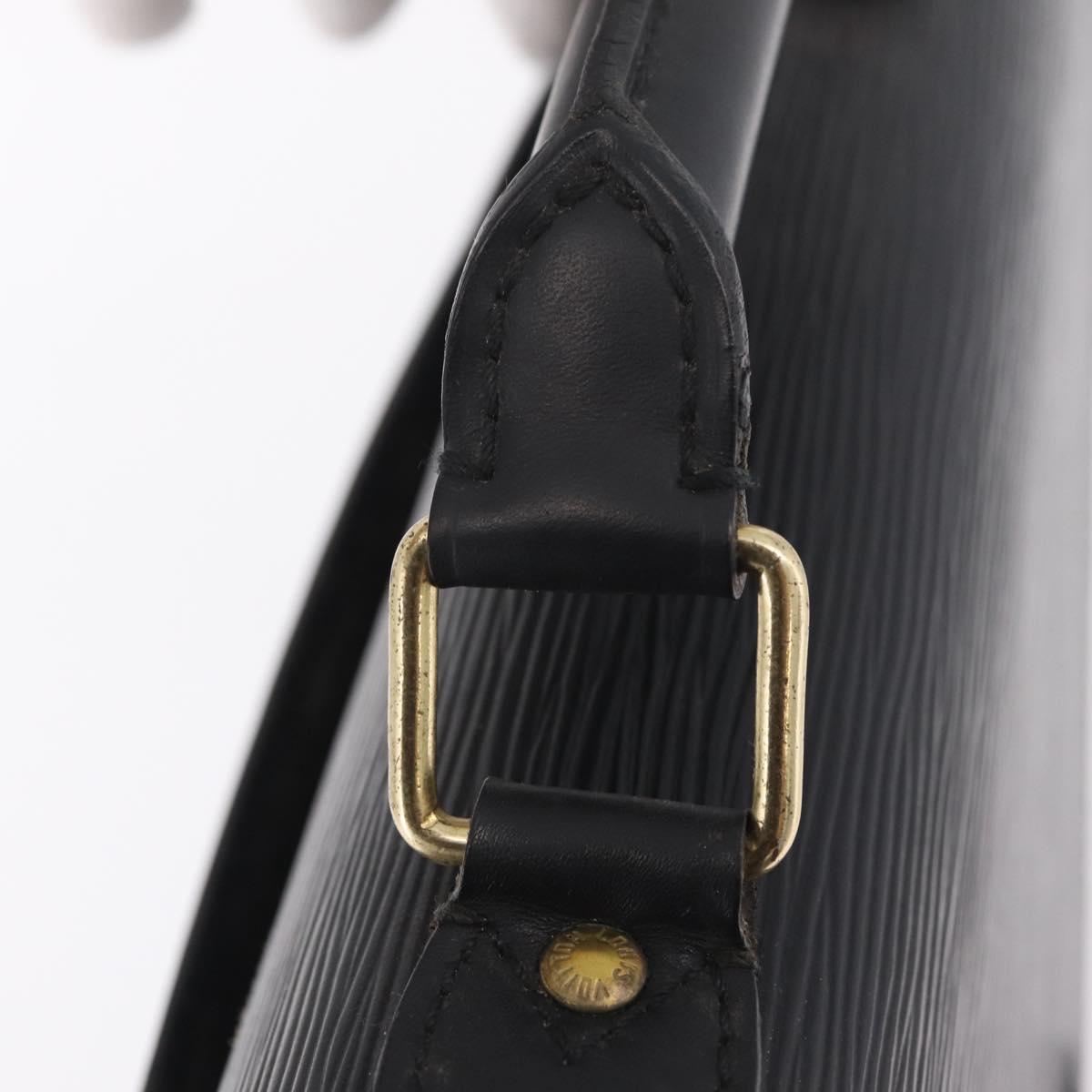 LOUIS VUITTON Epi Serviette Conseiller Business Bag Black M54422 Auth BA16663A