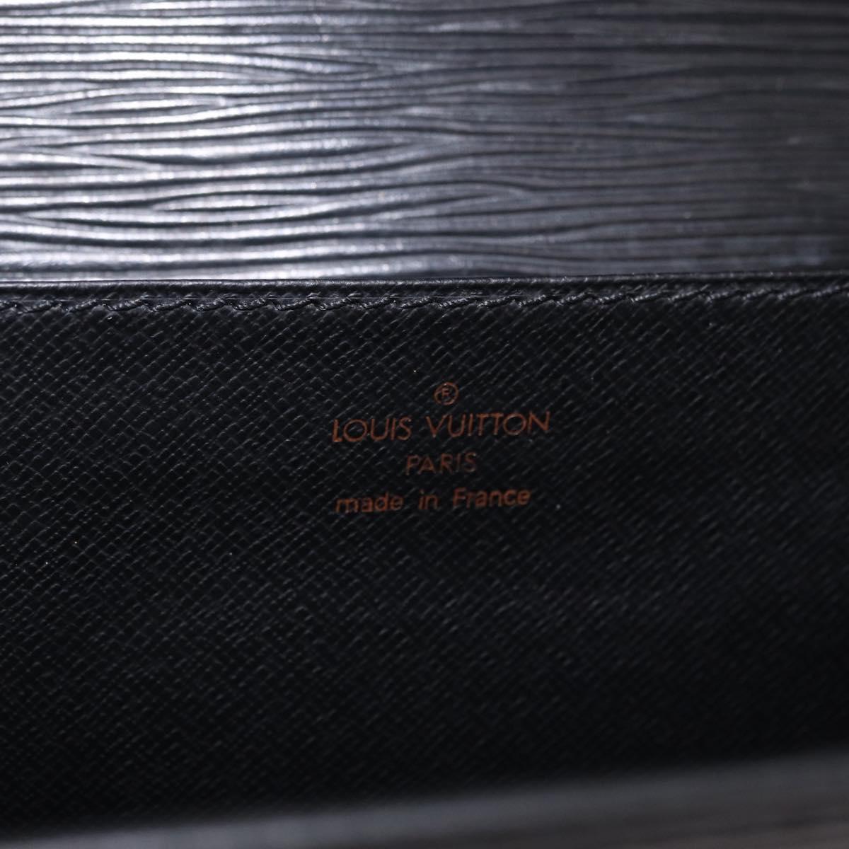 LOUIS VUITTON Epi Serviette Conseiller Business Bag Black M54422 Auth BA16663A