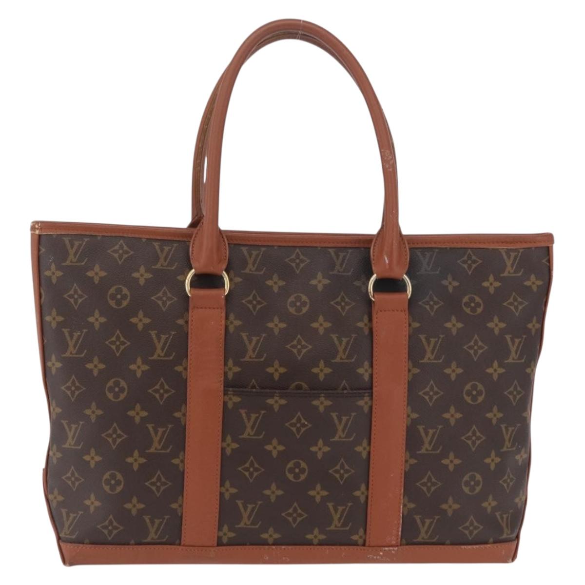 LOUIS VUITTON Monogram Sac Weekend PM Hand Bag M42425 LV Auth BA16664