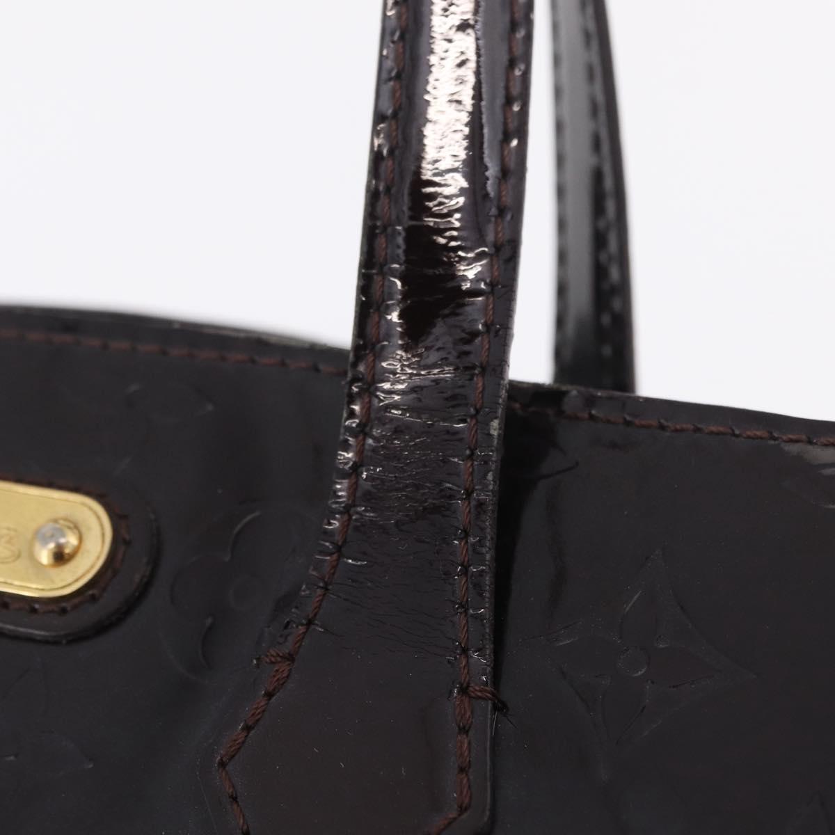 LOUIS VUITTON Monogram Vernis Wilshire PM Bag Amarante M93641 LV Auth BA16668