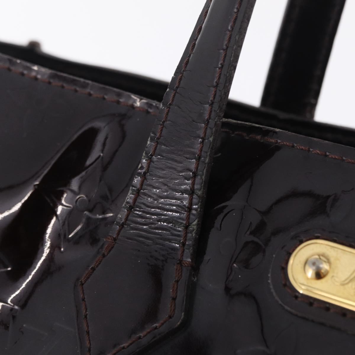 LOUIS VUITTON Monogram Vernis Wilshire PM Bag Amarante M93641 LV Auth BA16668