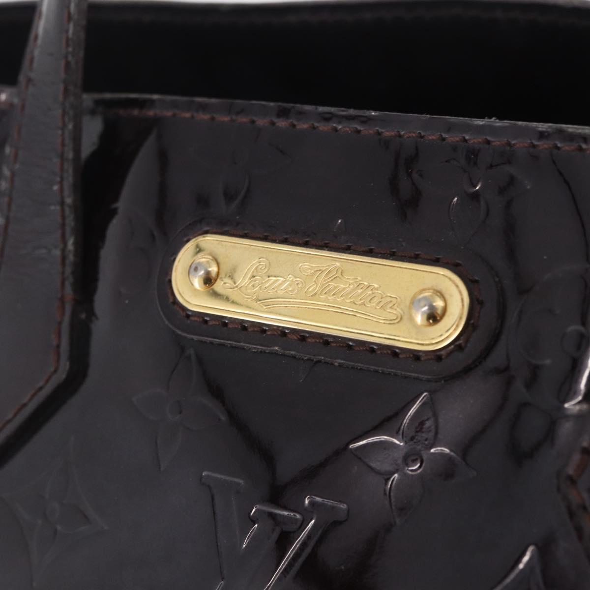 LOUIS VUITTON Monogram Vernis Wilshire PM Bag Amarante M93641 LV Auth BA16668