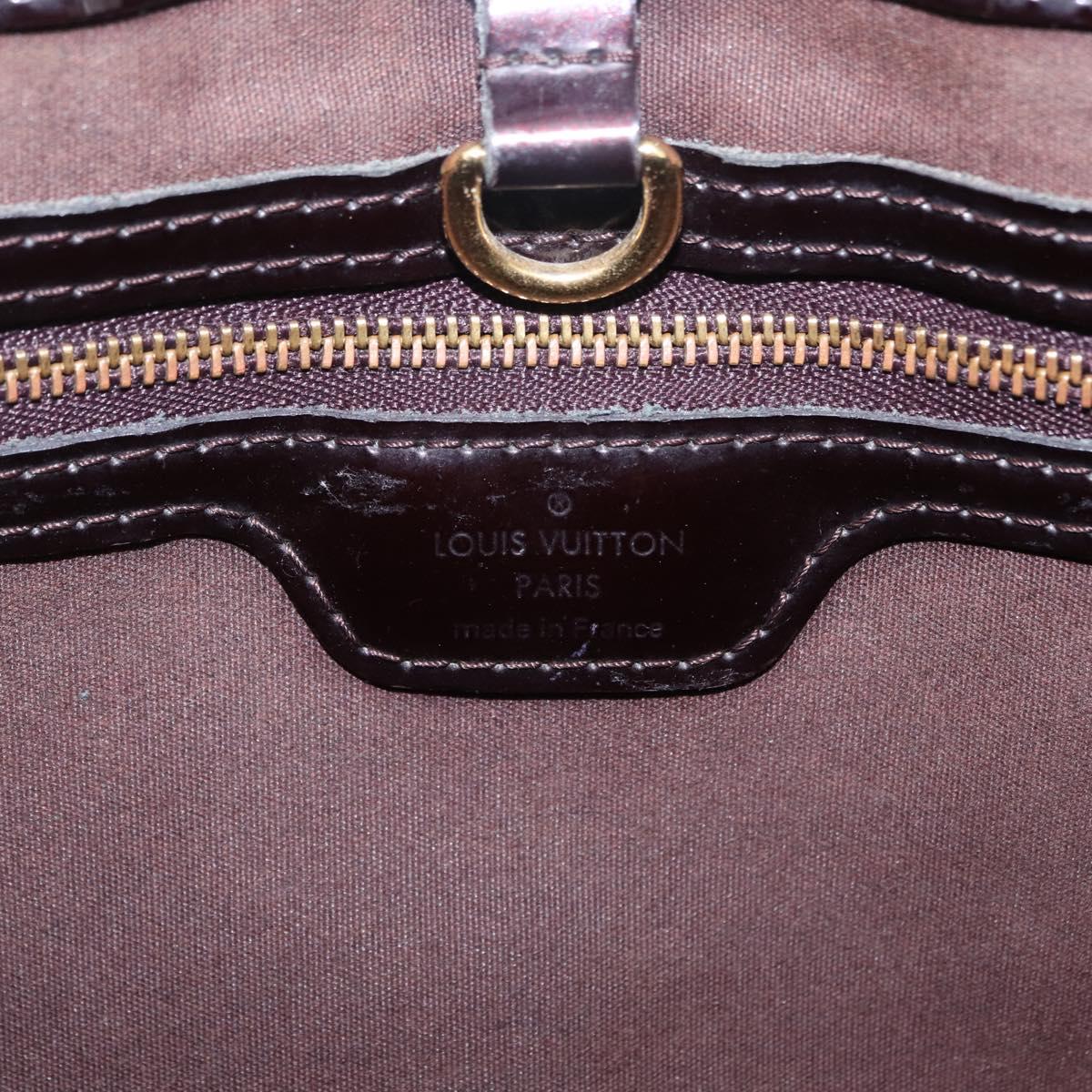 LOUIS VUITTON Monogram Vernis Wilshire PM Bag Amarante M93641 LV Auth BA16668