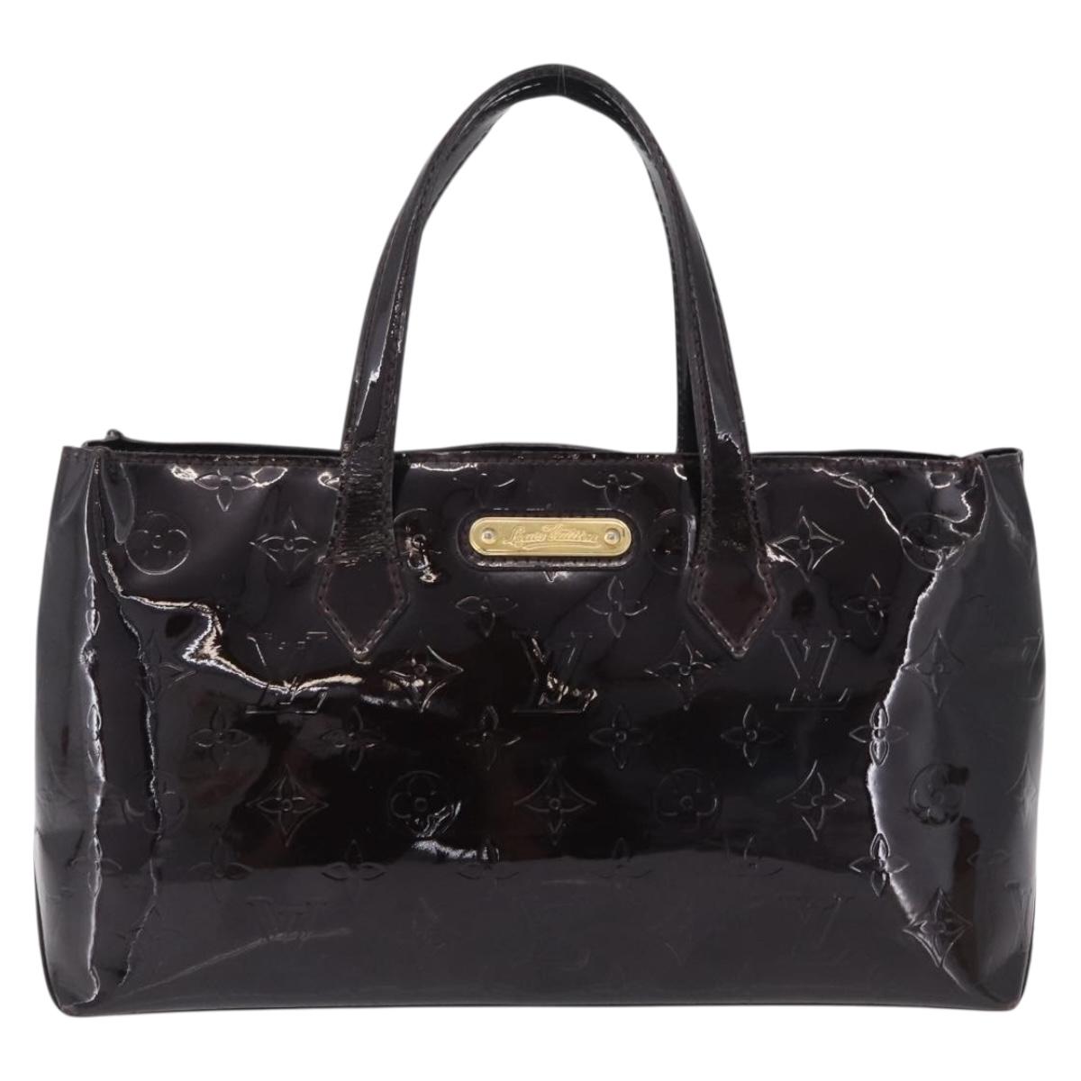 LOUIS VUITTON Monogram Vernis Wilshire PM Bag Amarante M93641 LV Auth BA16668