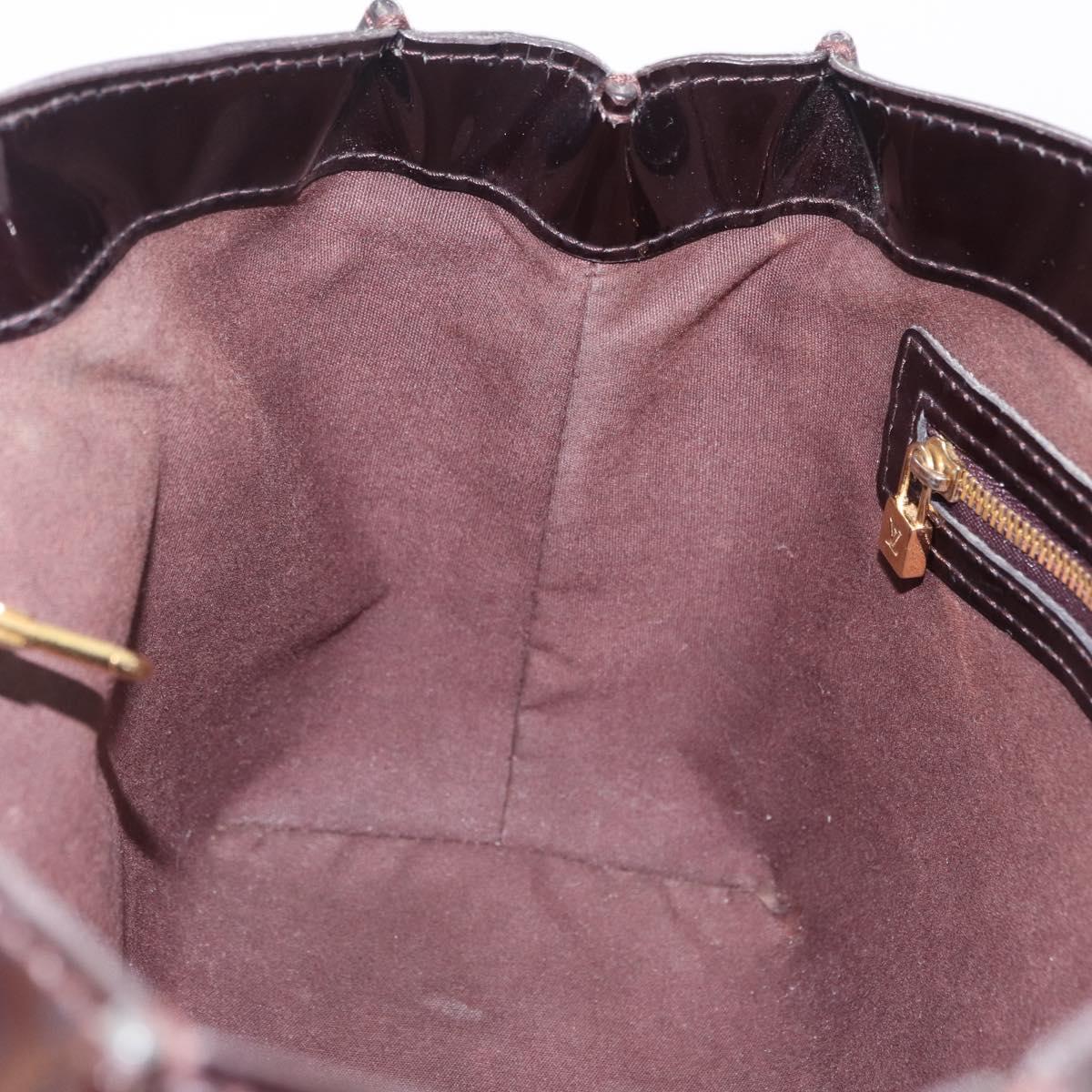 LOUIS VUITTON Monogram Vernis Wilshire PM Bag Amarante M93641 LV Auth BA16668