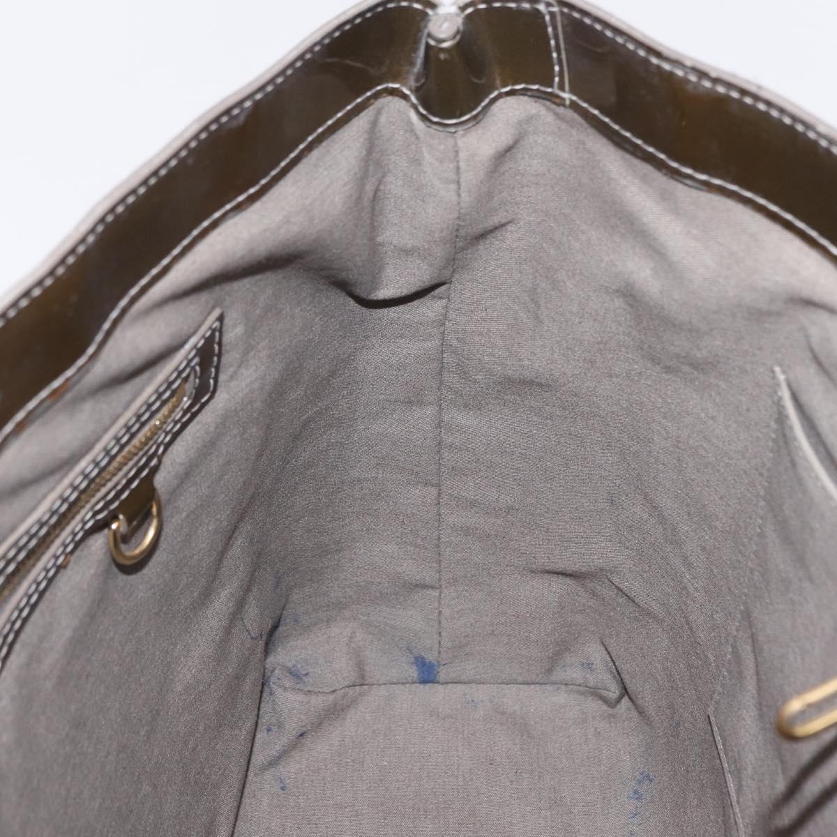 LOUIS VUITTON Monogram Vernis Wilshire PM Bag Gris Art Deco M91627 Auth BA16677