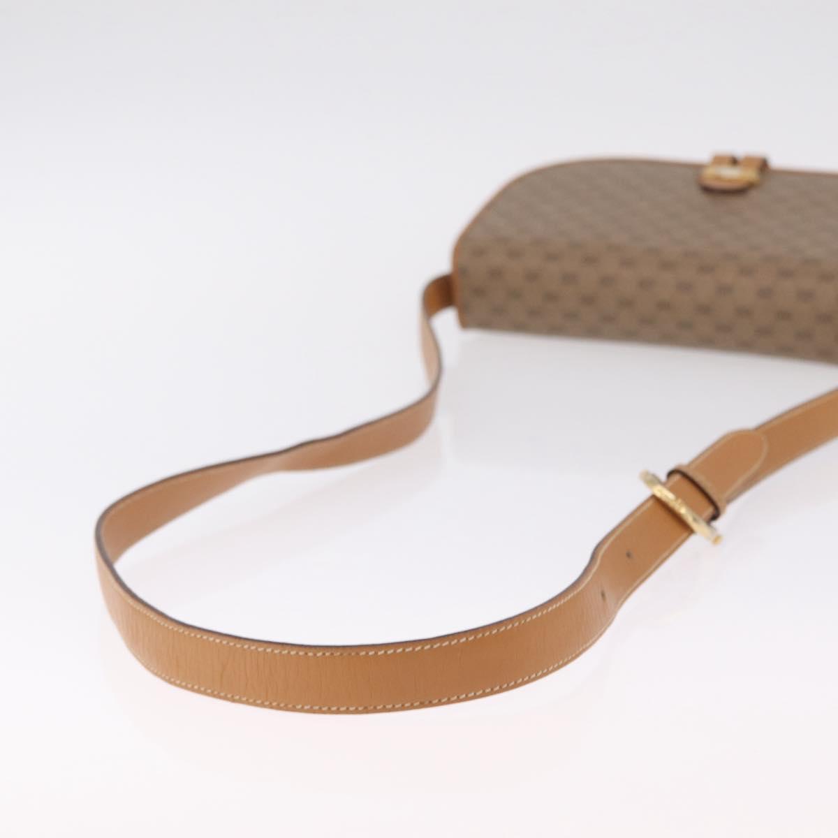 GUCCI Micro GG Supreme Shoulder Bag PVC Beige Gold 001 406 1780 Auth BA16691A
