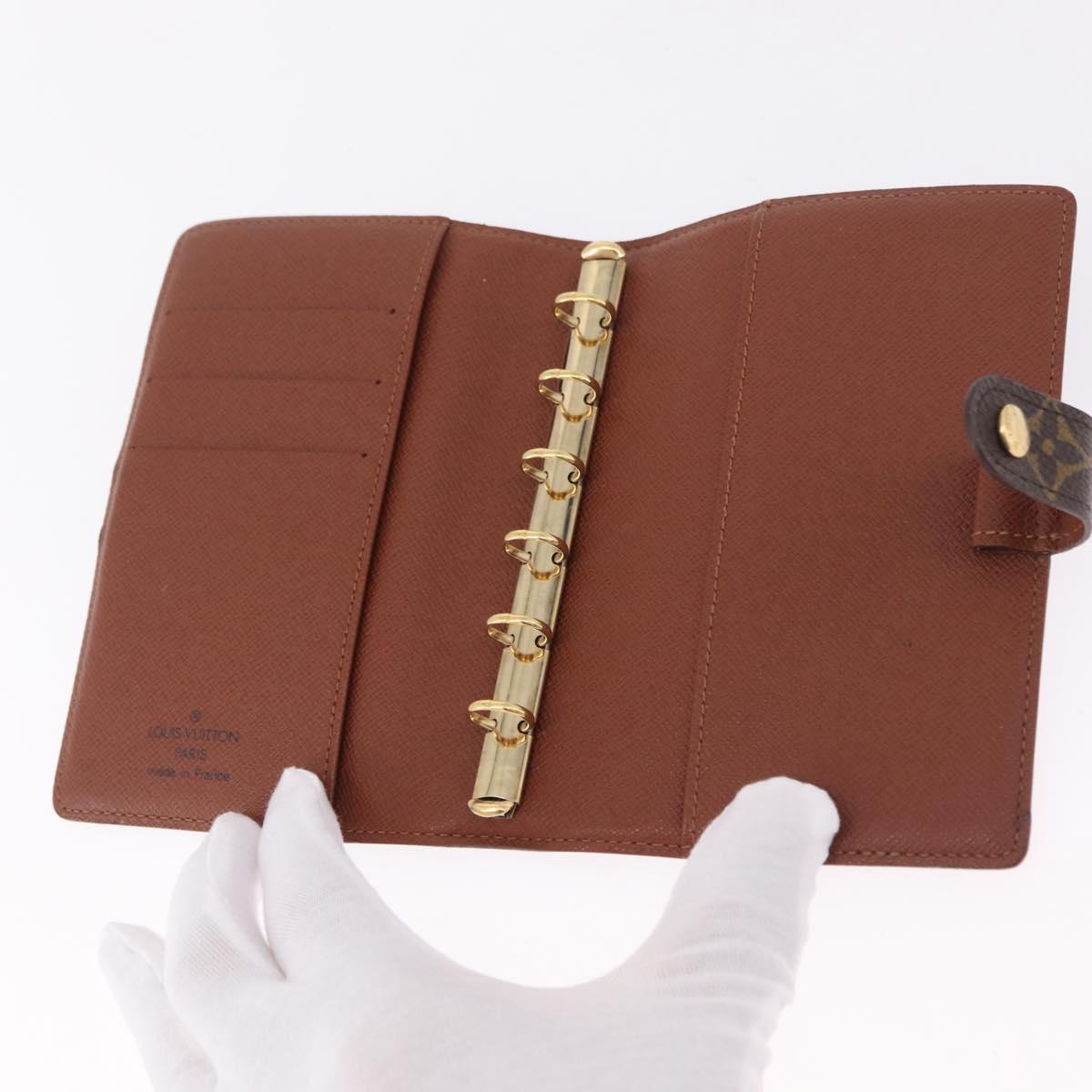 LOUIS VUITTON Monogram Agenda PM Day Planner Cover R20005 LV Auth BA16704
