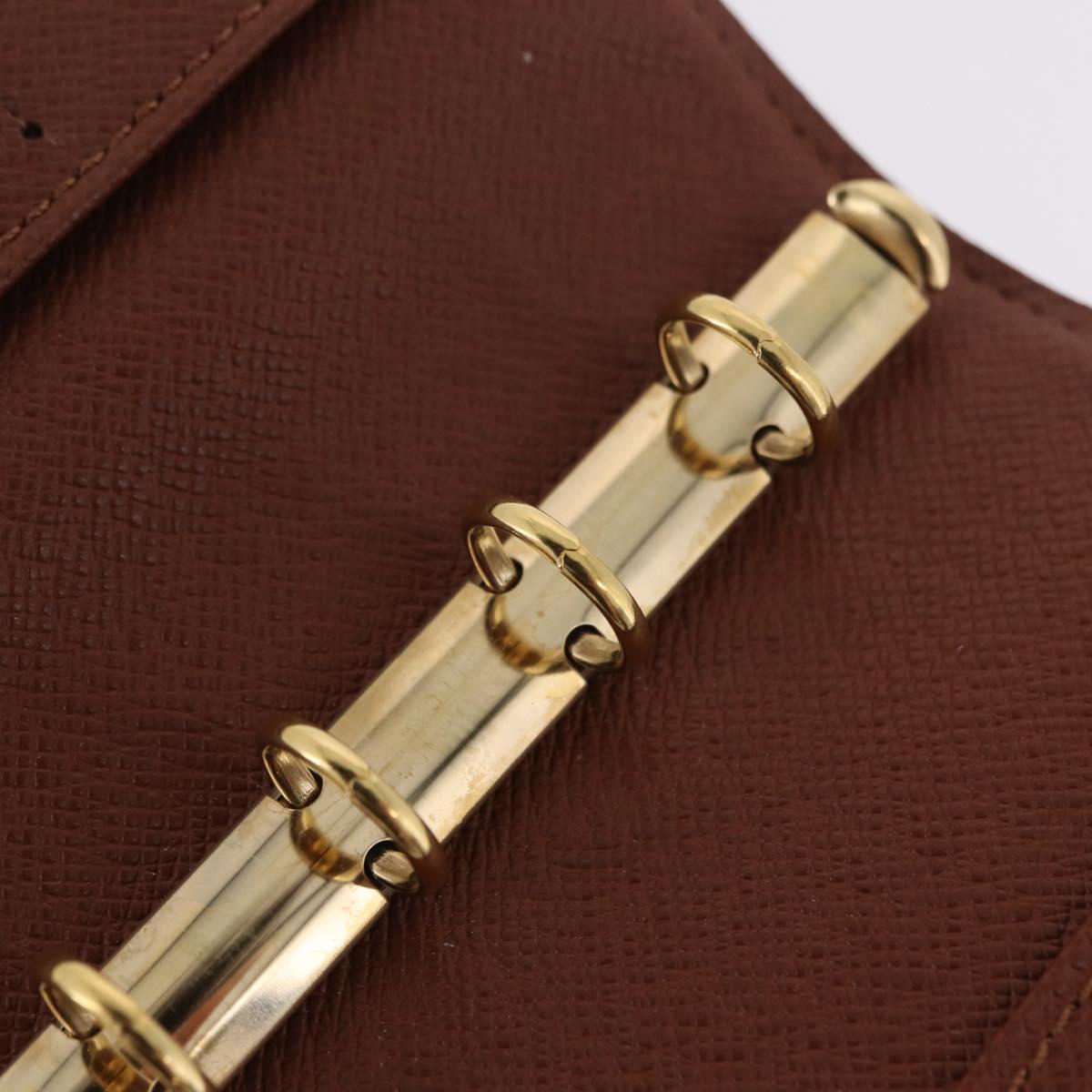 LOUIS VUITTON Monogram Agenda PM Day Planner Cover R20005 LV Auth BA16704