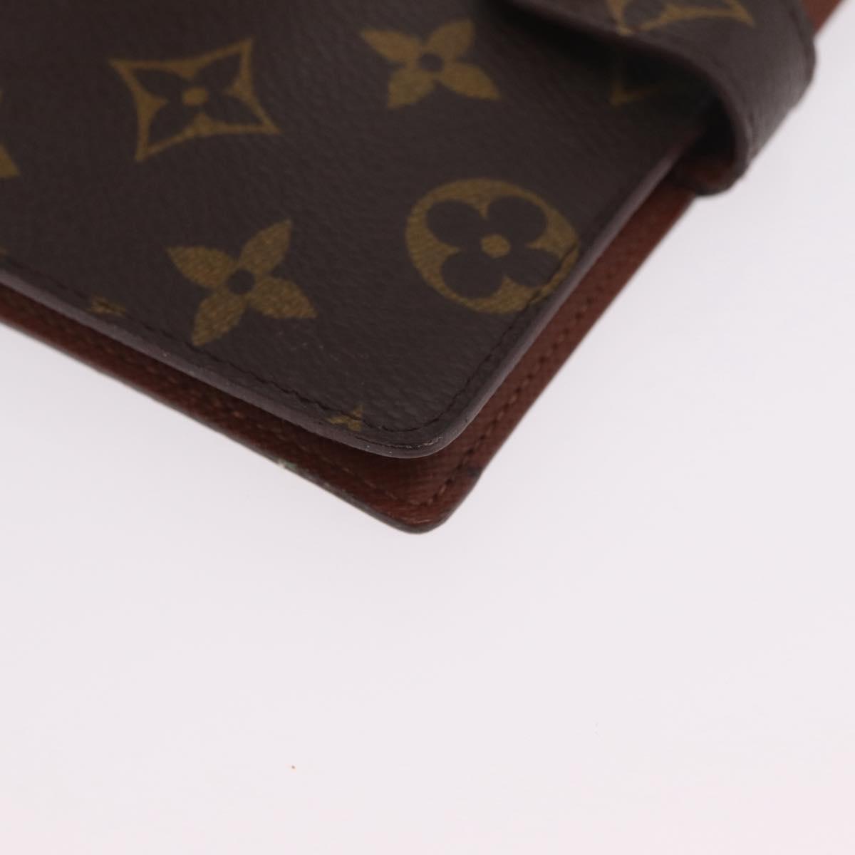 LOUIS VUITTON Monogram Agenda PM Day Planner Cover R20005 LV Auth BA16704